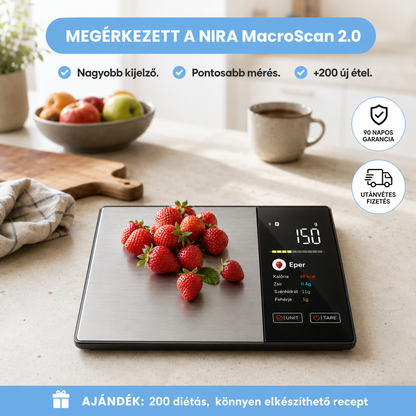 NIRA™ MacroScan 2.0 - Okos Konyhamérleg