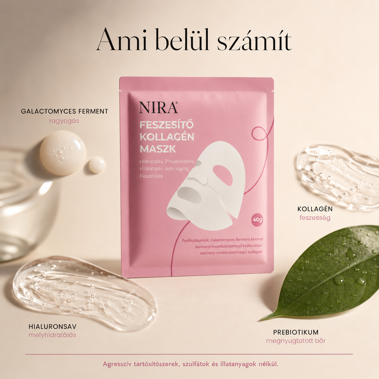 NIRA™ Feszesítő Kollagén Maszk 2.0