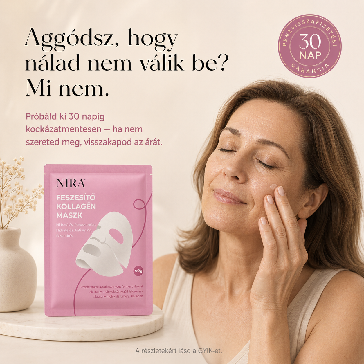 NIRA™ Feszesítő Kollagén Maszk 2.0