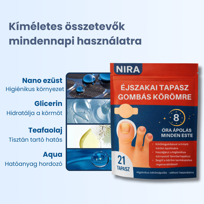 NIRA Éjszakai Tapasz Gombás Körömre (Természetes megoldás körömgombára)