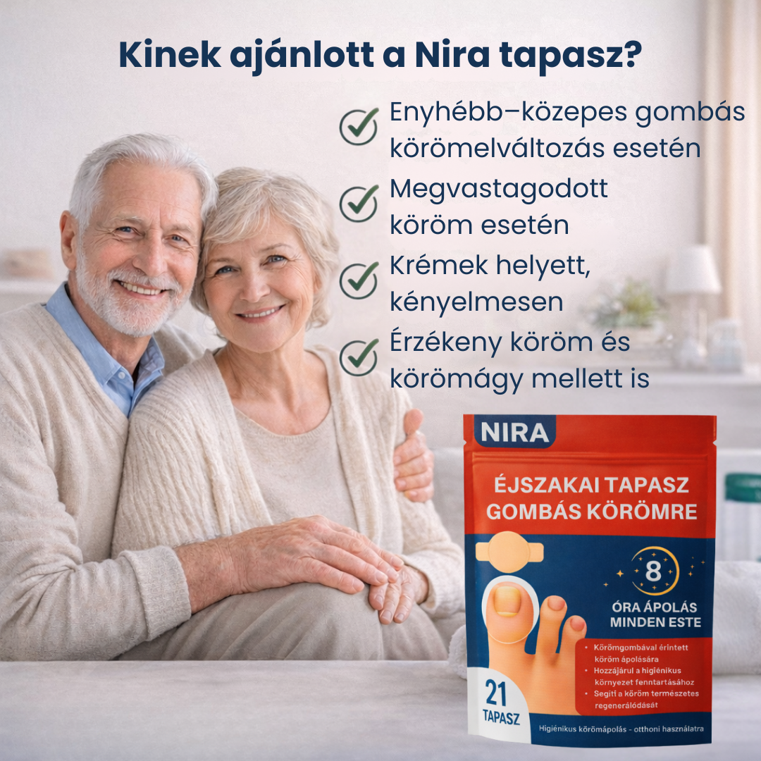 NIRA Éjszakai Tapasz Gombás Körömre (Természetes megoldás körömgombára)